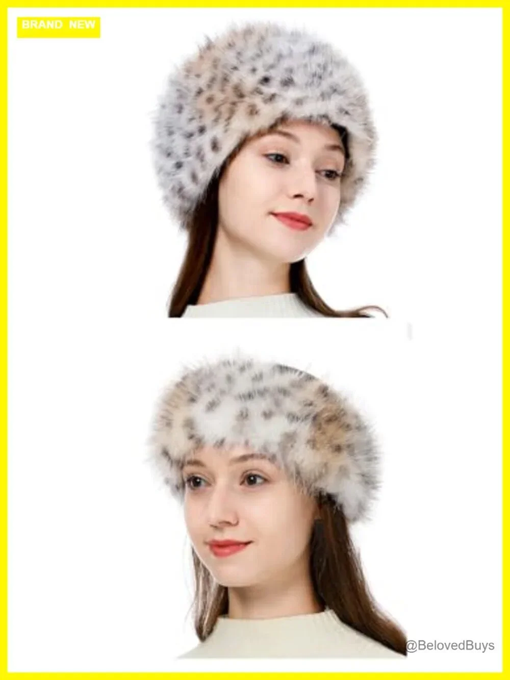 Faux Fur Bucket Hat and Headband 2pc Set